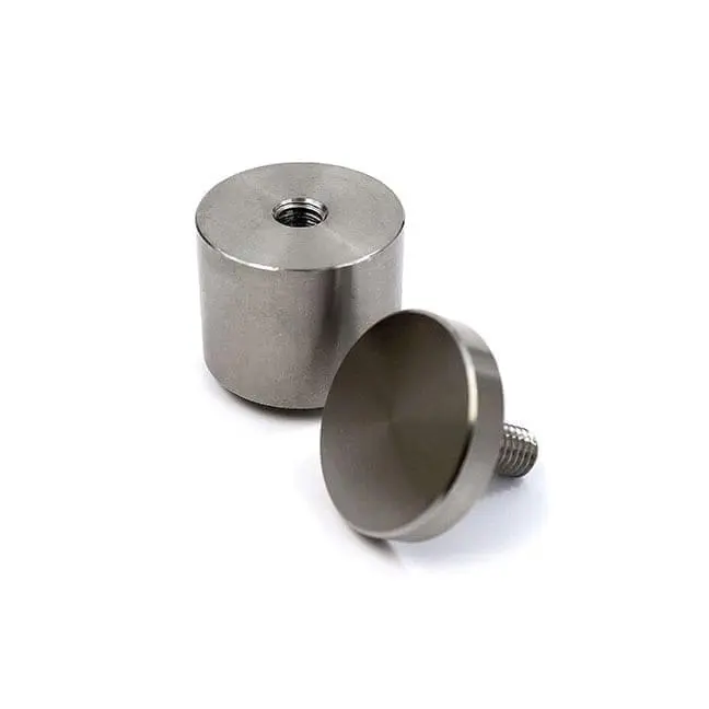 1" Diameter Stainless Steel Standoff (3-Part Standoff with M6 Stud-Cap)