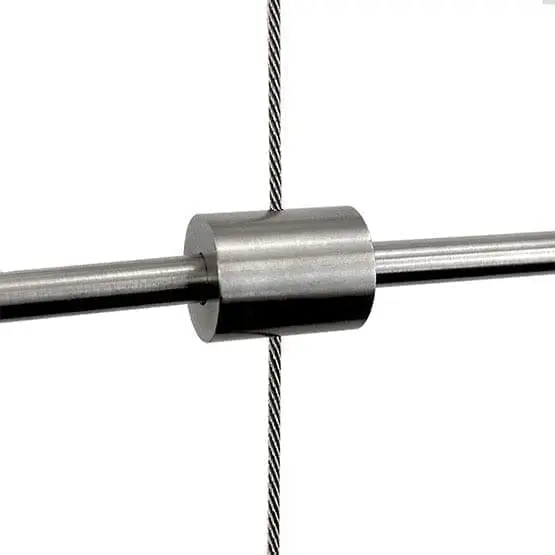 Cable Support for 6mm Diameter Horizontal Rod | #303 Stainless Steel