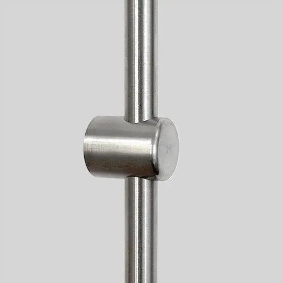 Wall Fixing for Rods with Non-Threaded Base / Short (#304 Stainless Steel)