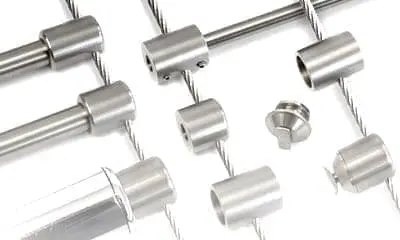 Specialty Supports for 3mm Cable Display / Stainless Steel