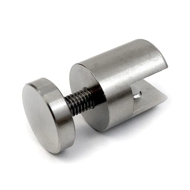3/4″ PROJECTING STANDOFF SUPPORT – Screw Cap Set / Stainless Steel (For 3/8″ thick panels/shelves)