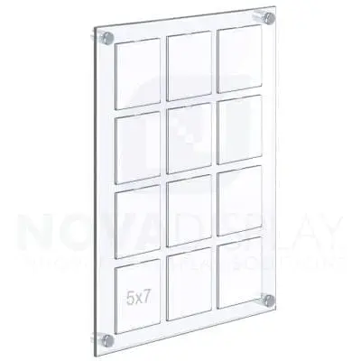 Acrylic Multi-Photo/Collage Frame – 5″ x 7″ Photo Display Board