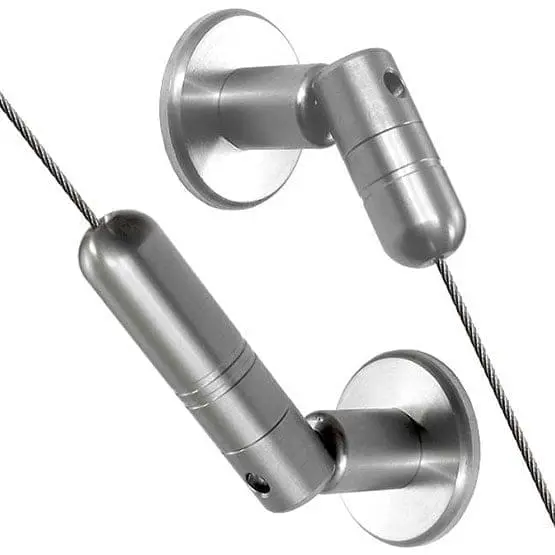 1.5mm Cable with Adjustable Angle Top-Bottom Fixings – 4.0M (13′ 1-1/2″) Long | Stainless Steel