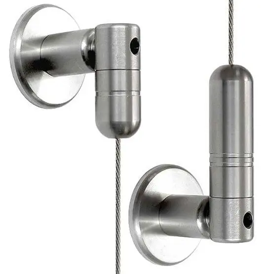 1.5mm Cable with Adjustable Angle Top-Bottom Fixings – 4.0M (13′ 1-1/2″) Long | Stainless Steel