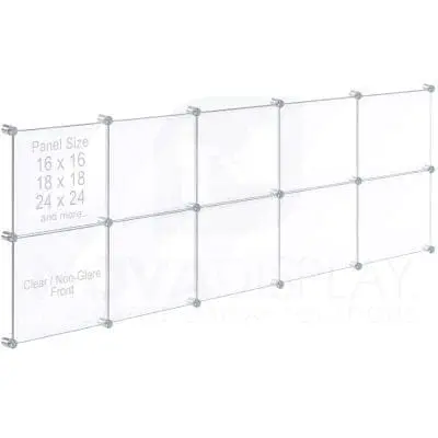 Acrylic Collage Frame with Butted Graphic Panels / Display Kit #KASP-047