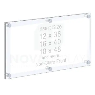 Panoramic Acrylic Frame – Poster Display Kit #KASP-225 / Non-Glare Front