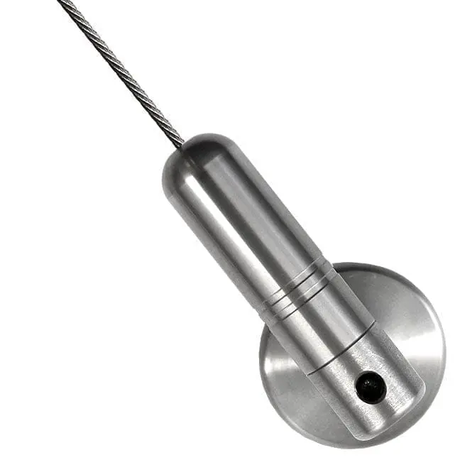 38mm (1-1/2″) Dia. Base Support with Ball-Joint Swivel Coupling for Cables | Stainless Steel