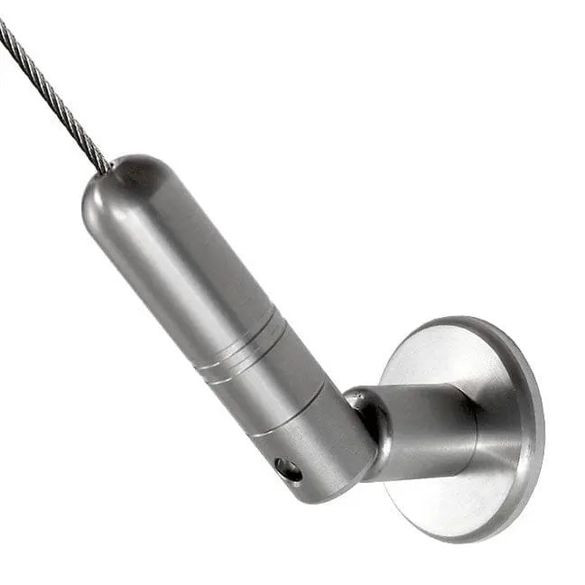 38mm (1-1/2″) Dia. Base Support with Ball-Joint Swivel Coupling for Cables | Stainless Steel