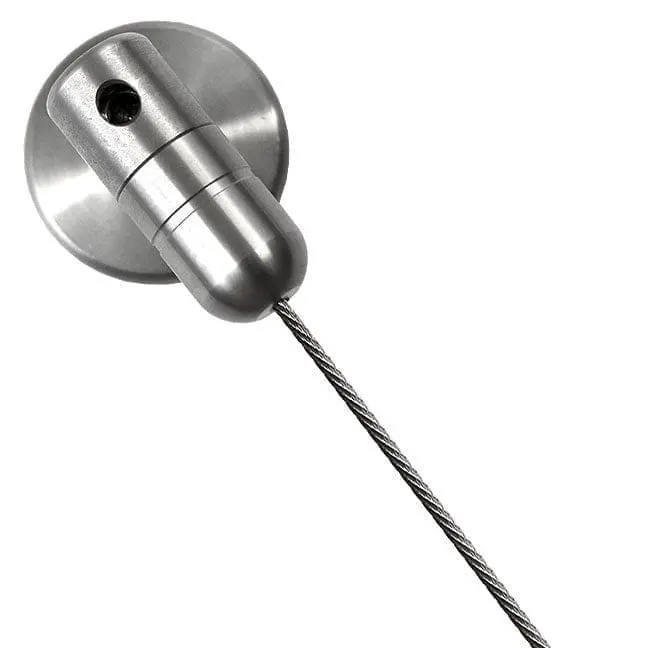 38mm (1-1/2″) Dia. Base Support with Ball-Joint Swivel Coupling for Cables | Stainless Steel