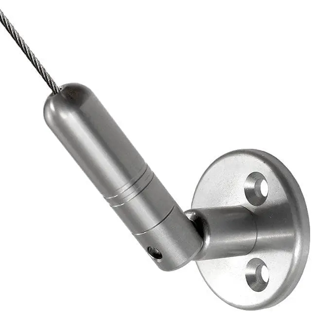 50mm (2″) Dia. Base Support with Ball-Joint Swivel Coupling for Cables | Stainless Steel
