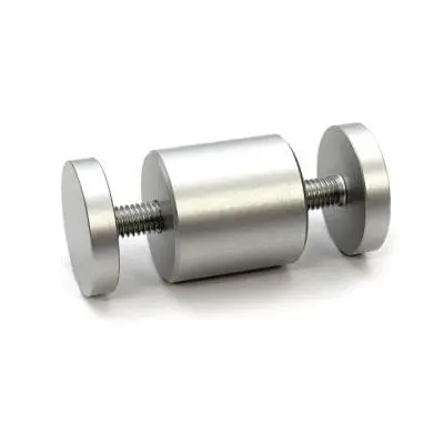 1″ x 1″ DUAL-GRIP STANDOFF – Clear Satin Anodized