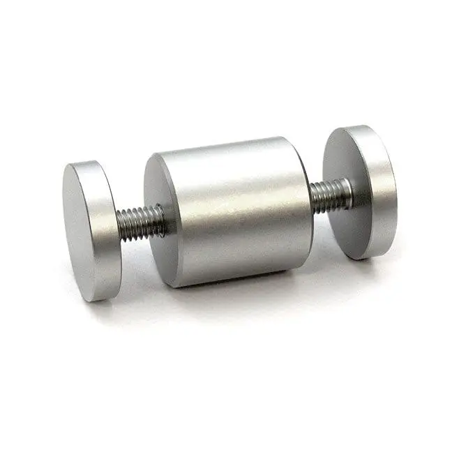 1″ x 1″ DUAL-GRIP STANDOFF – Clear Satin Anodized