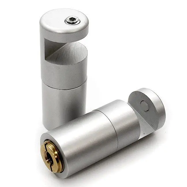 3/4″ x 2-1/8″ EDGE-GRIP PANEL SUPPORT – Satin Clear Anodized Aluminum (w/Front Set Screw)