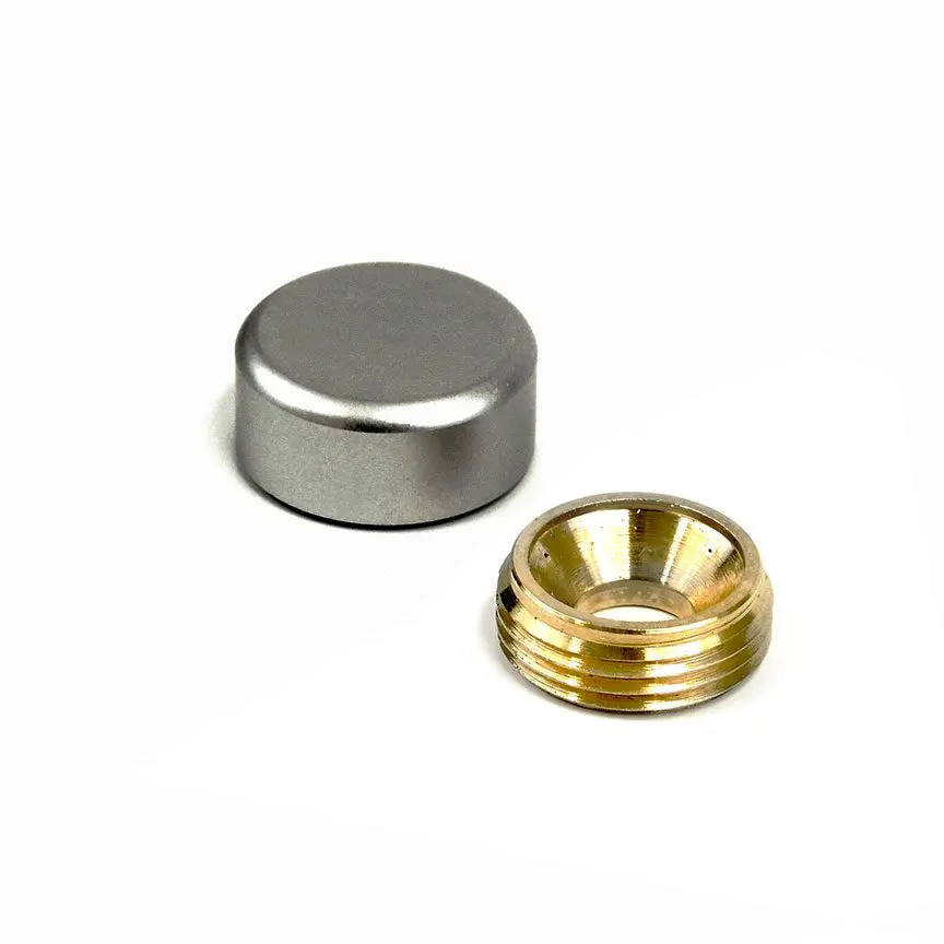 5/8″ Aluminum Sign Screw Cap – Satin Gunmetal Grey