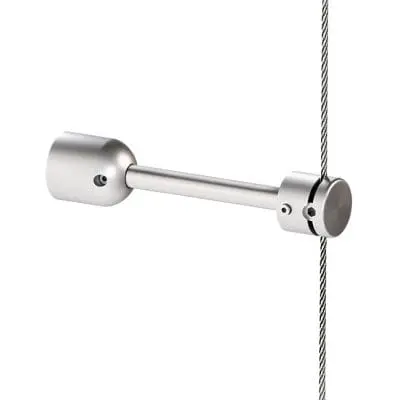 Wall-Mounted Rod Stabilizer with Customizable Depth for 1.5mm Cable System