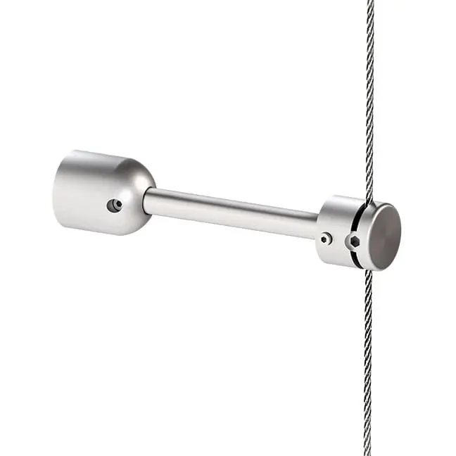 Wall-Mounted Rod Stabilizer with Customizable Depth for 1.5mm Cable System