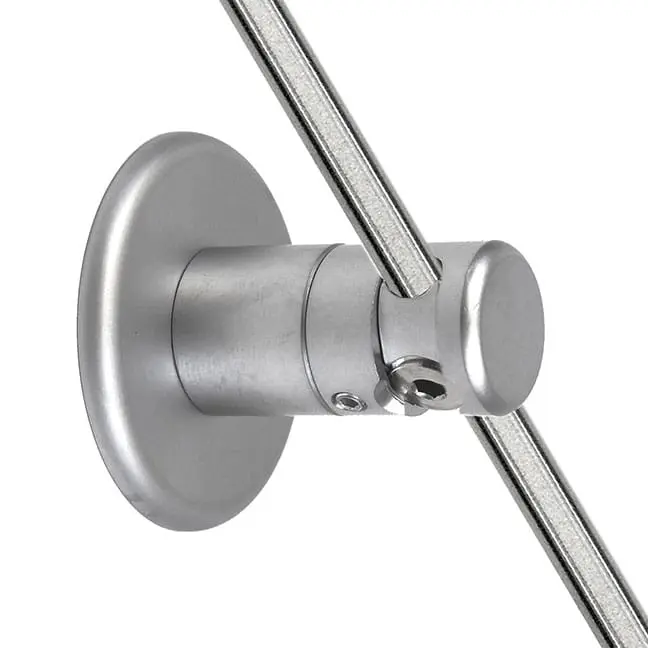 Wall Fixing for 6mm (1/4") Dia. Rods with Base Plate - Image 2