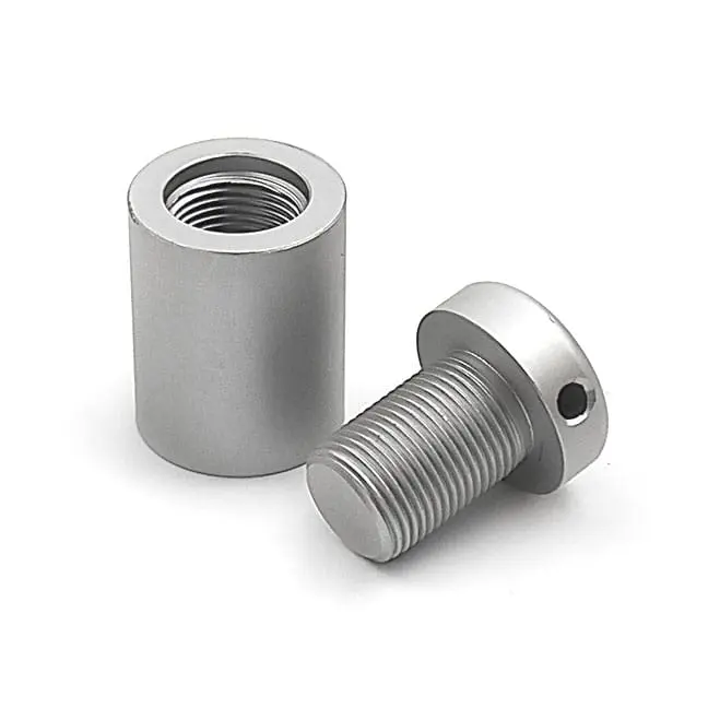 5/8″ Dia. x 3/4″ Sign Standoff Support (2-Part Standoff with M10 Stud-Cap) / Satin Anodized Finish