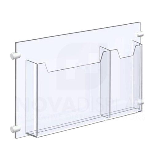 14ALD-2-MIX01-17+CG14_acrylic_leaflet_dispenser_and_cable_supports