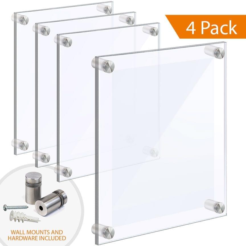 Wall Mounted/Floating Acrylic Frames with Standoffs