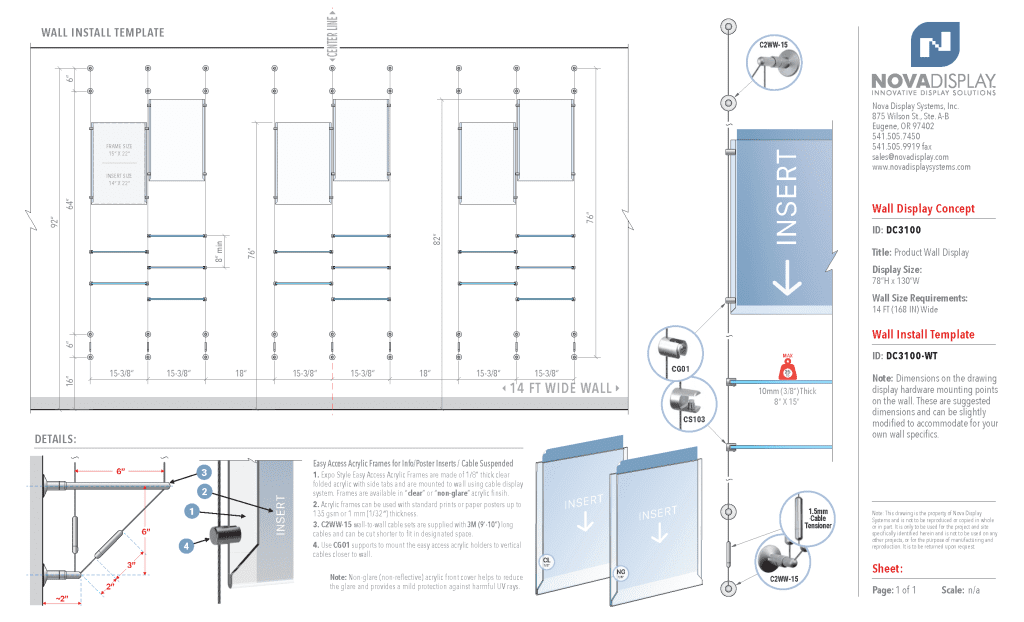 DC3100 Product Wall Display / Wall Display Idea Concept