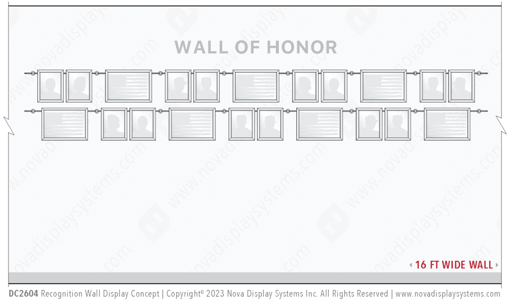 Recognition Wall Display / Wall Display Idea Concept / Wall of Honor