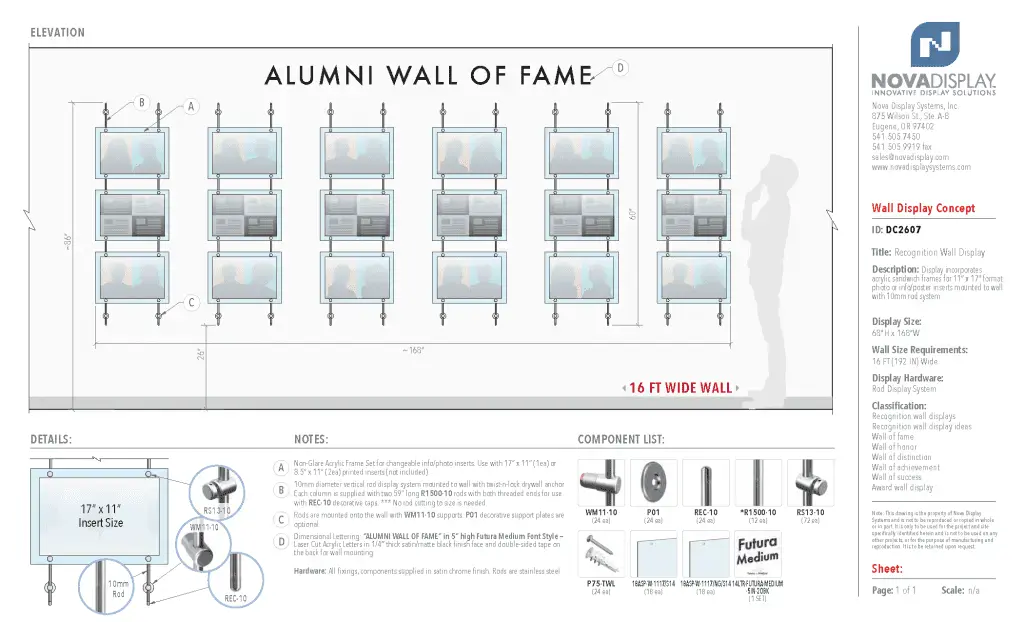 Recognition Wall Display / Wall Display Idea Concept / Alumni Wall of Fame