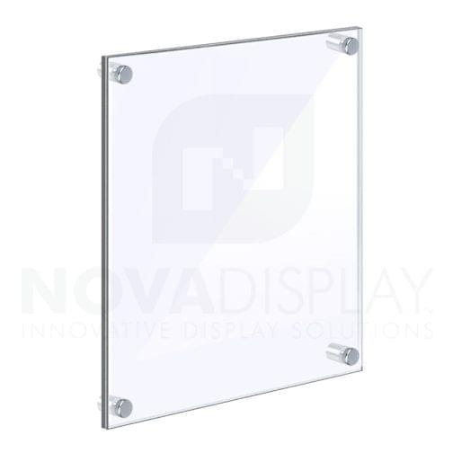 Frameless Acrylic Frame — Poster Display Kit #KASP-015 / Clear or Non-Glare Front