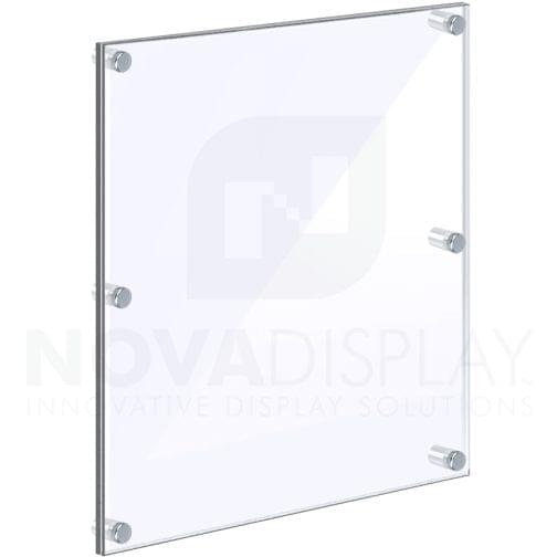 Oversized Frameless Acrylic Frame – Poster Display Kit #KASP-325 / Clear or Non-Glare Front