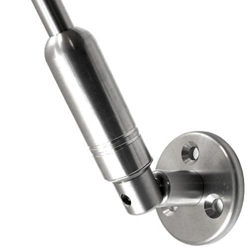 50mm (2″) Dia. Base Support with Ball-Joint Swivel Coupling for Rods | Stainless Steel