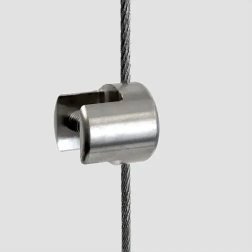 Panel Support Single-Sided – For panels up to 12.5mm (1/2″) thick (*Use with 3mm Stainless Cables)