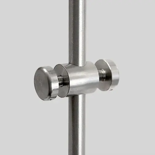 Support with M6 Stud-Cap Double-Sided for Panels with Holes – Non-Removable (#304 Stainless Steel)