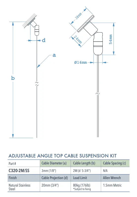 Specifications for C320-2M/SS