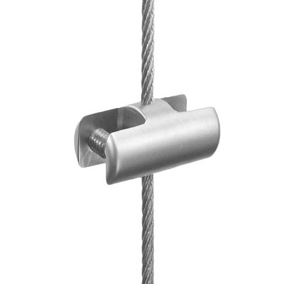 Cable Panel Support Double-Sided — Vertical Grip-Support — For panels up to 10mm (3/8″) thick.