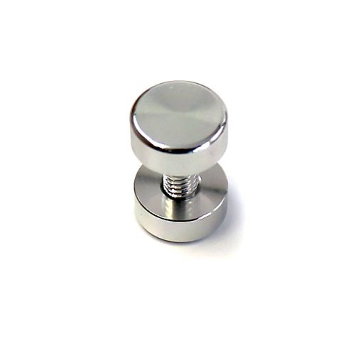 10mm (3/8″) Diameter Screw Cap Set / Material Connector with M4 Stud. Satin Anodized Finish.