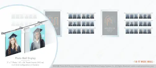 DC2130 Photo Wall Display / Wall Display Idea Concept