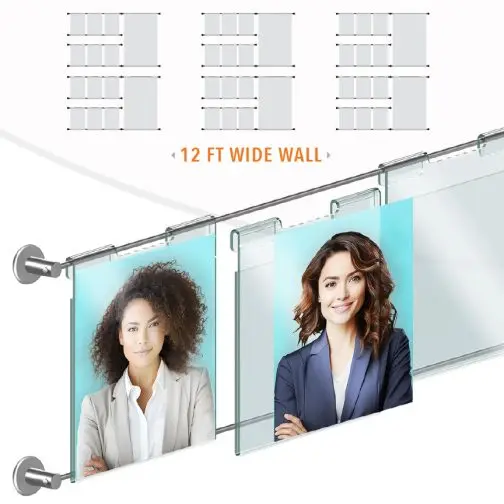 DC2132 Photo Wall Display / Wall Display Idea Concept