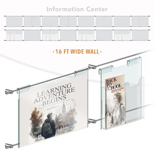 DC2211 Info/Poster Wall Display / Wall Display Idea Concept / Information Center