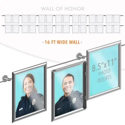 DC2603 Recognition Wall Display / Wall Display Idea Concept / Wall of Honor Display