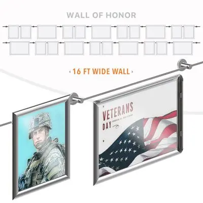 DC2604 Recognition Wall Display / Wall Display Idea Concept / Wall of Honor Display