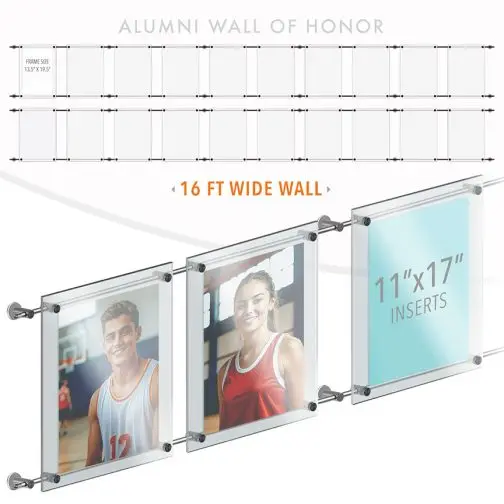 DC2608 Recognition Wall Display / Wall Display Idea Concept / Alumni Wall of Honor