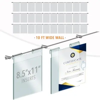 DC2610 Recognition Wall Display / Wall Display Idea Concept / Certificate Wall Display