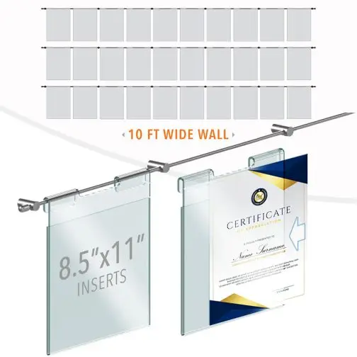 DC2610 Recognition Wall Display / Wall Display Idea Concept / Certificate Wall Display