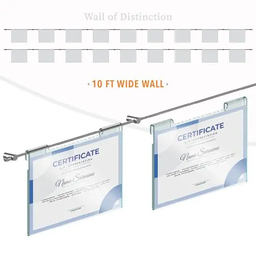 DC2613 Recognition Wall Display / Wall Display Idea Concept / Certificate Wall Display / Wall of Distinction