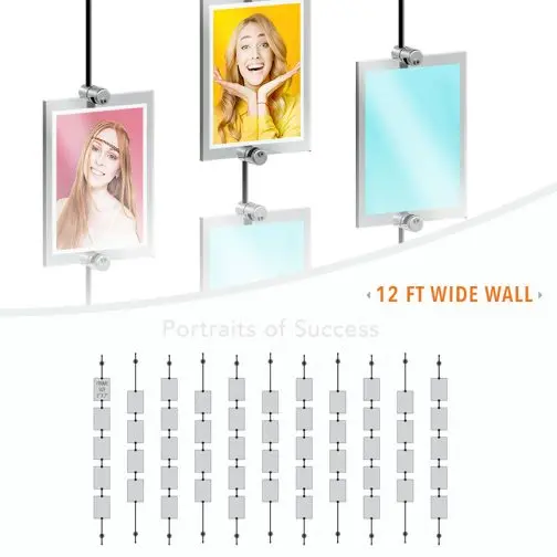 DC2136 Photo Wall Display / Wall Display Idea Concept / Portraits of Success