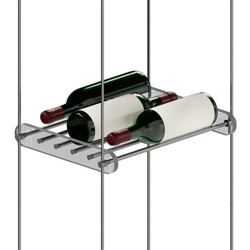 DC3301 Wine-Cellar Display Rack with Rod Suspended Shelves (10FT WALL)