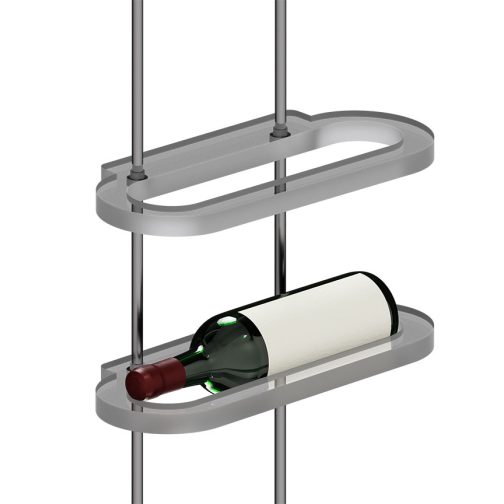 DC3303 Wine-Cellar Display Rack with Rod Suspended Shelves (10FT WALL)