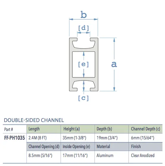 Specifications for FF-PH1035
