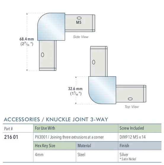 Specifications for 216-01