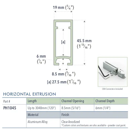 Specifications for PH1045/72/L